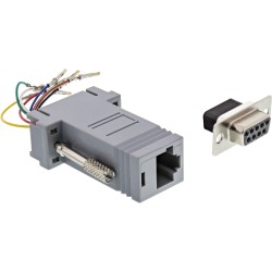 InLine? Adapter, 9pol Sub D Buchse an RJ45 Buchse