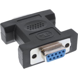 Mini Gender Changer, InLine®, 9 broches mâle/fem.