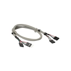 InLine? USB 2.0 Verl., intern, 2x 4pol Pfostenstecker / Pfostenbuchse, 0,60m