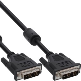 17767 - Câble DVI-D InLine®, fiche / fiche numérique 181, liaison simple, 2 ferrites, 10 m