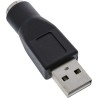 InLine? USB PS/2 Adapter, USB Stecker A auf PS/2 Buchse InLine? USB PS/2 Adapter, USB Stecker A auf PS/2 Buchse