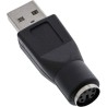 InLine? USB PS/2 Adapter, USB Stecker A auf PS/2 Buchse InLine? USB PS/2 Adapter, USB Stecker A auf PS/2 Buchse