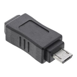 InLine? Micro-USB Adapter, Micro-B Stecker an Mini USB 5-pol Buchse