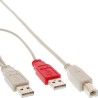 34510X - Câble de connexion InLine® USB 2.0 Y, 2x fiche A vers fiche B, 1,0 m 34510X - Câble de connexion InLine® USB 2.0 Y, 2x fiche A vers fiche B, 1,0 m