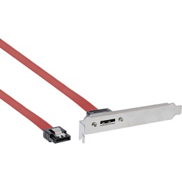 InLine? eSATA Slotblech, eSATA Buchse extern auf intern SATA Stecker, 0,5m