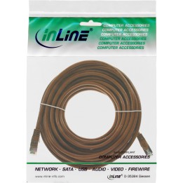 72505K - Câble patch InLine®, SF/UTP, Cat.5e, marron, 5 m