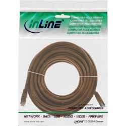 InLine? Patchkabel, SF/UTP, Cat.5e, braun, 5m