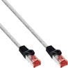 76400T - Câble patch InLine®, S/FTP (PiMf), Cat.6, 250 MHz, PVC, cuivre, transparent, 10 m 76400T - Câble patch InLine®, S/FTP (PiMf), Cat.6, 250 MHz, PVC, cuivre, transparent, 10 m