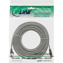 InLine? Patchkabel, S/FTP (PiMf), Cat.6, 250MHz, PVC, Kupfer, transparent, 5m