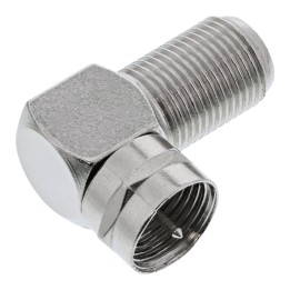 InLine? F-Winkeladapter, F-Stecker / F-Buchse, Metall