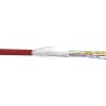 72099R - Câble patch InLine® Cat.5e, rouge, SF/UTP, AWG26, PVC, 100 m