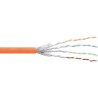 76499O - Câble patch InLine® Cat.6 S/FTP (PiMf), orange, AWG27, PVC, CU, 100 m