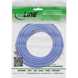 InLine? Cinch/Klinke Kabel, PREMIUM, 2x Cinch Stecker an 3,5mm Klinke, 25m