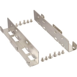 InLine? HDD/SSD Einbauschienen, 2x 6,35cm (2,5) zu 8,89cm (3,5), silber
