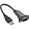 33306I - Câble adaptateur InLine® USB 2.0 vers série, USB A vers fiche Sub D 9 broches, 0,25 m 33306I - Câble adaptateur InLine® USB 2.0 vers série, USB A vers fiche Sub D 9 broches, 0,25 m