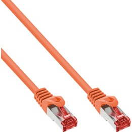 InLine? Patchkabel, S/FTP (PiMf), Cat.6, 250MHz, PVC, Kupfer, orange, 1,5m