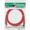 76412R - Câble patch InLine®, S/FTP (PiMf), Cat.6, 250 MHz, PVC, cuivre, rouge, 1,5 m 76412R - Câble patch InLine®, S/FTP (PiMf), Cat.6, 250 MHz, PVC, cuivre, rouge, 1,5 m