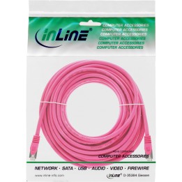 72515M - Câble patch InLine®, SF/UTP, Cat.5e, rose, 15 m