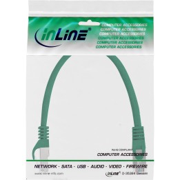InLine? Patchkabel, F/UTP, Cat.5e, gr?n, 0,3m