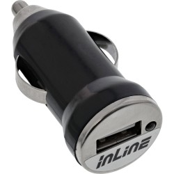 31502K - Adaptateur secteur pour chargeur de voiture USB InLine®, 12/24 V CC à 5 V CC/1 A, Mini