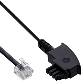 18655 - Câble InLine® TAE-F pour répartiteur DSL, TAE-F ST vers Western 6/2 DEC ST, 0,5 m