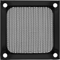 33376S - Grille de ventilateur InLine®, filtre en aluminium, 60x60 mm, noire