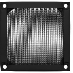 33378S - Grille de ventilateur InLine®, filtre en aluminium, 80x80 mm, noire