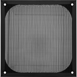 33372S - Grille de ventilateur InLine®, filtre en aluminium, 140x140mm, noire