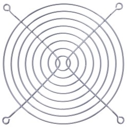 33372C - Grille de ventilateur InLine® en métal, chromée, 140x140mm