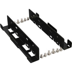 InLine? HDD/SSD Einbauschienen, 2x 6,35cm (2,5) zu 8,89cm (3,5), schwarz