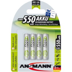 Ansmann accumulateur NiMH, Micro (AAA), 550mAh, 4 pcs. (5030772)