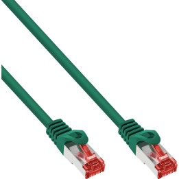 InLine? Patchkabel, S/FTP (PiMf), Cat.6, 250MHz, PVC, Kupfer, gr?n, 40m
