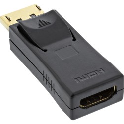 17198J - Adaptateur InLine® DisplayPort, DP ST vers HDMI BU, 4K2K, avec audio, noir