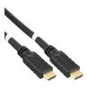 17030P - Câble HDMI haute vitesse InLine® avec Ethernet, ST / ST, actif, noir / or, 30 m 17030P - Câble HDMI haute vitesse InLine® avec Ethernet, ST / ST, actif, noir / or, 30 m