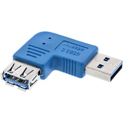 InLine? USB 3.0 Adapter, Stecker A auf Buchse A, links gewinkelt 90?