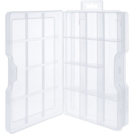 InLine? Kleinteilebox, 11 F?cher, Abmessungen: 194x130x35mm, transparent