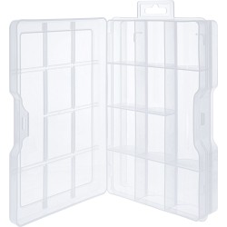 InLine? Kleinteilebox, 11 F?cher, Abmessungen: 194x130x35mm, transparent