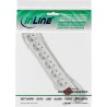 16465S - Multiprise InLine®, contact de protection 6 voies, avec interrupteur, blanc, 5m