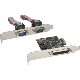 InLine? Schnittstellenkarte, 1x 25pol parallel  2x 9pol seriell, PCIe