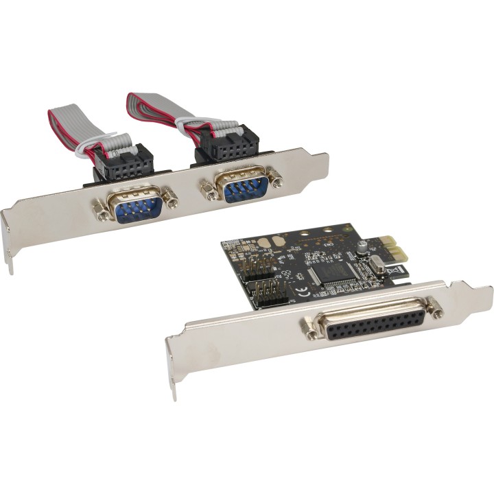 InLine? Schnittstellenkarte, 1x 25pol parallel  2x 9pol seriell, PCIe