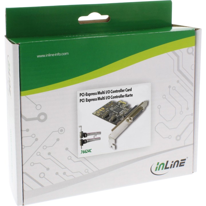 InLine? Schnittstellenkarte, 1x 25pol parallel  2x 9pol seriell, PCIe