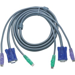 KVM Jeu de câbles, ATEN VGA, PS/2 , 2L-5002P/C, longueur 1,8m