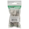 10er Pack InLine? Crimpst. RJ45 gesch., mit Knickschutz & Einf?delhilfe, beige