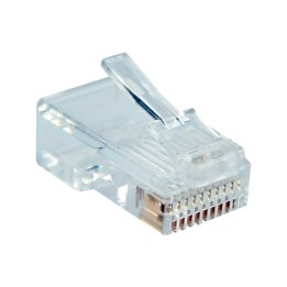 InLine? Modularstecker, 10P10C zum Crimpen (Westernstecker) auf Flachkabel, 10er