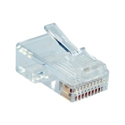 InLine? Modularstecker, 10P10C zum Crimpen (Westernstecker) auf Flachkabel, 10er