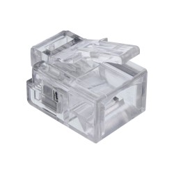 InLine? Modularstecker 6P4C RJ11 zum Crimpen auf Rundkabel, 10er Pack