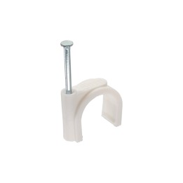 InLine? Kabelschelle 10mm rund, wei?, 100 St?ck