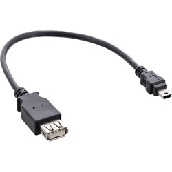 33500C - Câble adaptateur InLine® USB 2.0, prise A vers mini fiche à 5 broches , 0,2 m