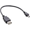 33500C - Câble adaptateur InLine® USB 2.0, prise A vers mini fiche à 5 broches , 0,2 m 33500C - Câble adaptateur InLine® USB 2.0, prise A vers mini fiche à 5 broches , 0,2 m