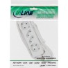 16441W - Multiprise InLine®, 4 prises, 2x contact de protection  2x Euro, blanc, 1,5m
